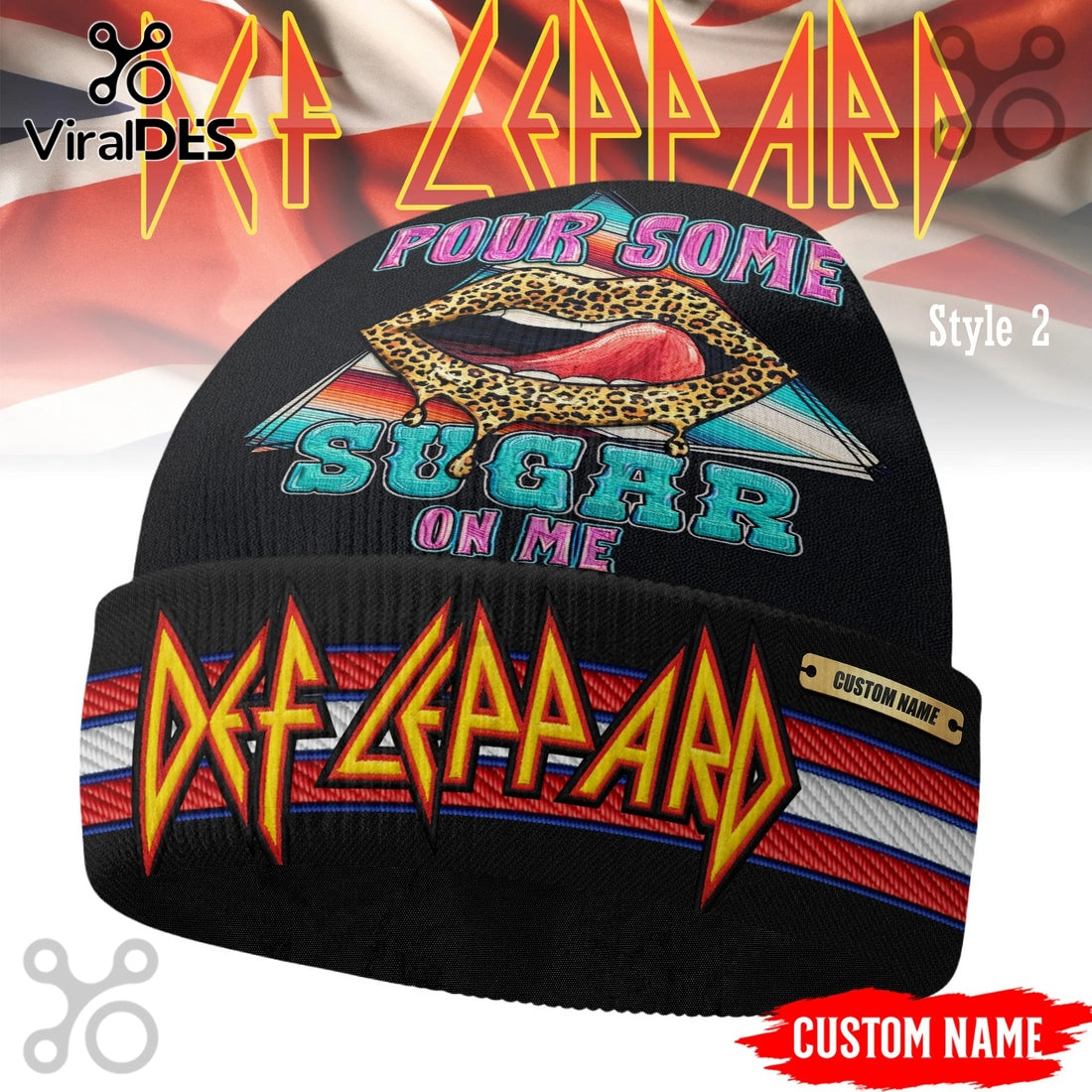 Def Leppard Rock Band Beanie Hat