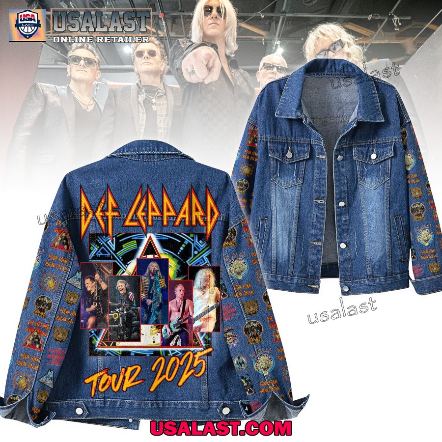 Def Leppard Tour 2025 Denim Jacket