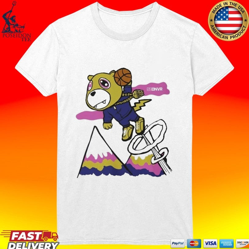 Denver Nuggets Dnvr Flying Mascot T-shirt