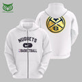 Denver Nuggets NBA Basketball White 3D Hoodie