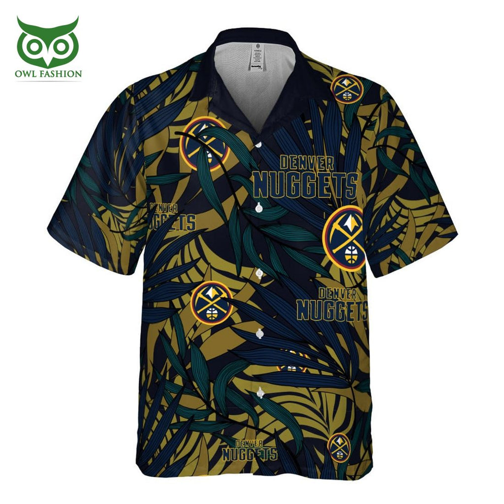 Denver Nuggets NBA Dark Blue 3D Hawaiian Shirt