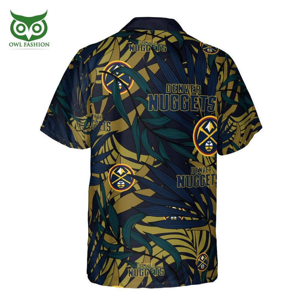 Denver Nuggets NBA Dark Blue 3D Hawaiian Shirt