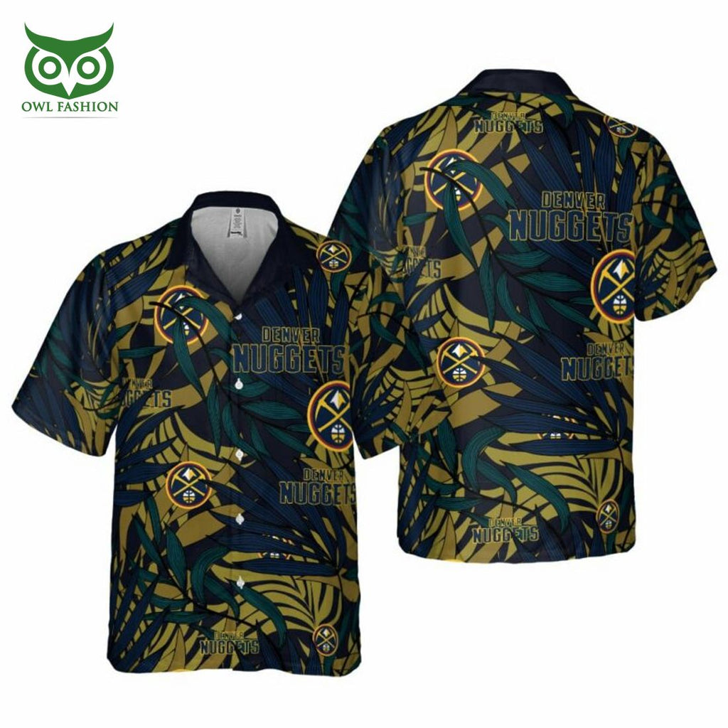 Denver Nuggets NBA Dark Blue 3D Hawaiian Shirt