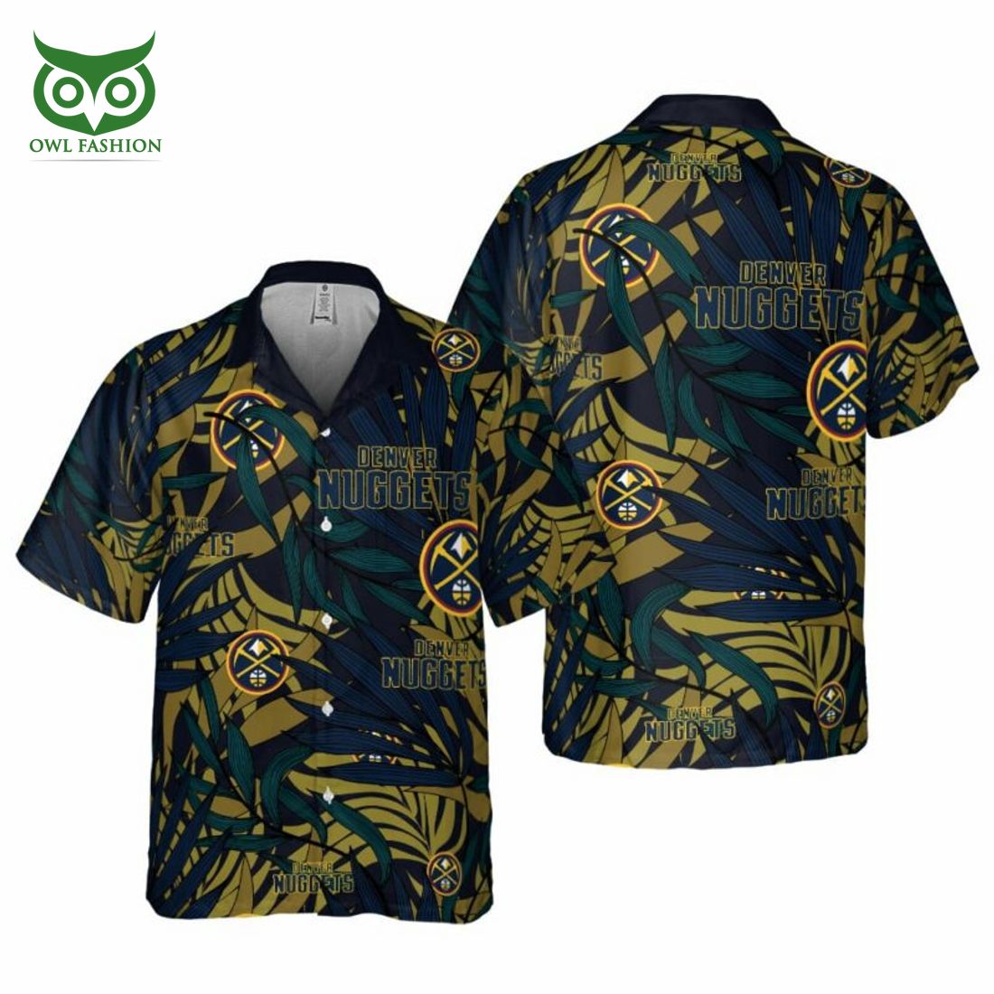 Denver Nuggets NBA Dark Blue 3D Hawaiian Shirt