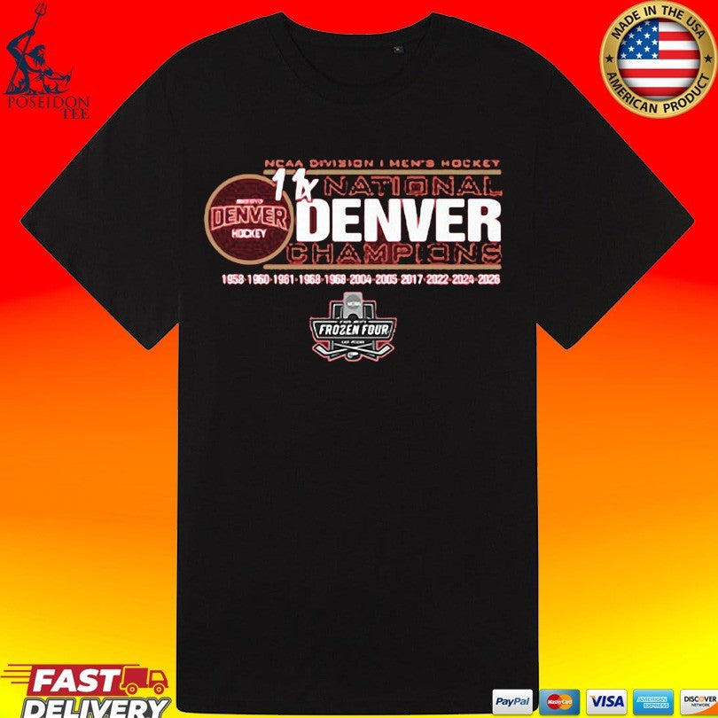 Denver Pioneers Men’s Hockey 11-time National Champs T-shirt