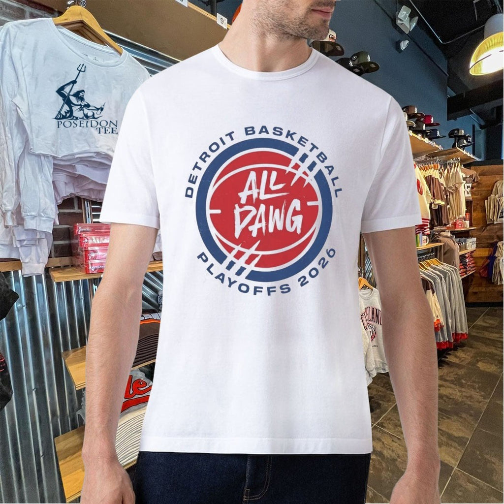 Detroit Basketball All Dawg Playoffs 2026 T-shirt