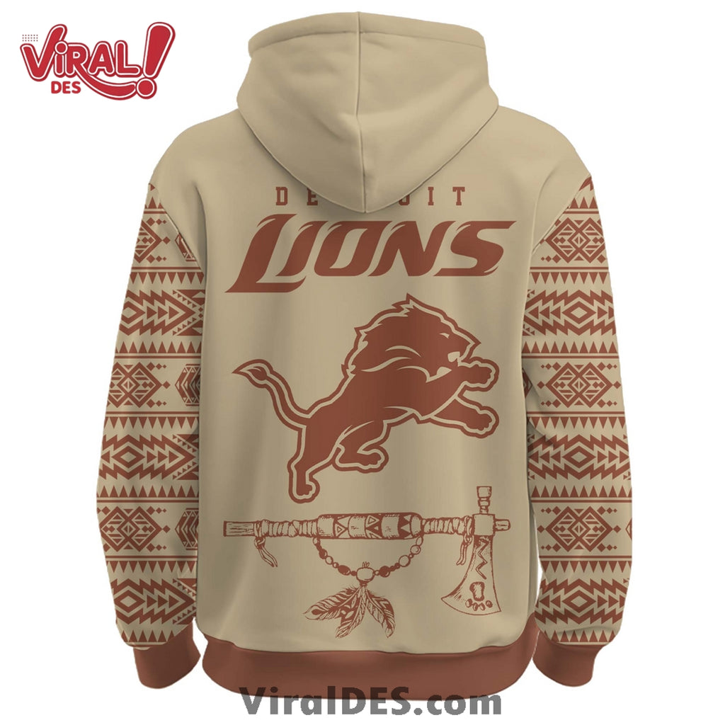 Detroit Lions Native American Heritage Month Hoodie, Long Pants