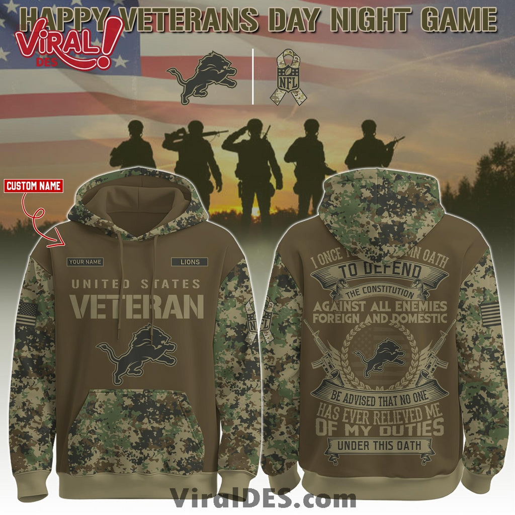 Detroit Lions Salute to Service Limited Editions Hoodie