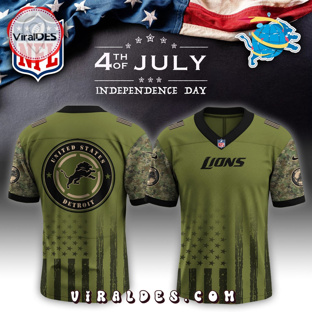 Detroit Lions x Independence Day 2025 Baseball Jersey