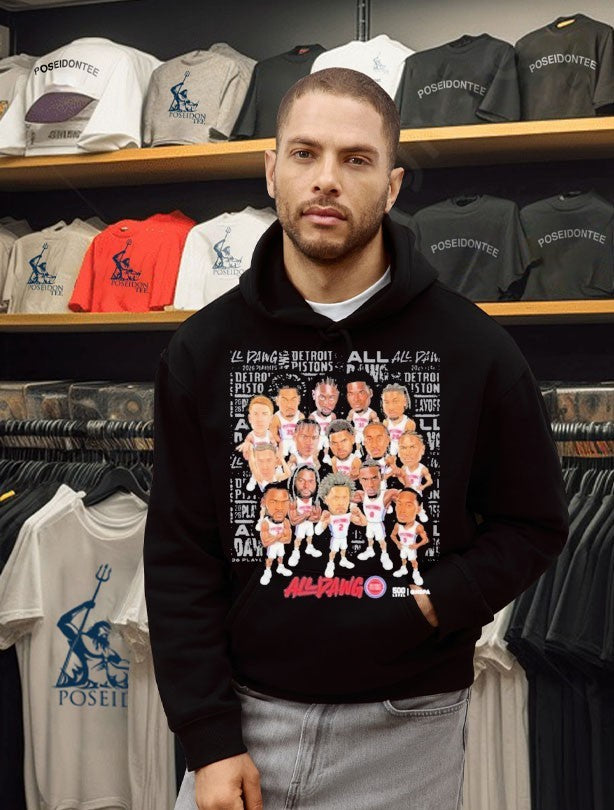 Detroit Pistons Team Caricature Playoffs 2026 Round 2 T-shirt
