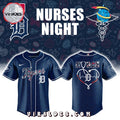 Detroit Tigers 2025 Nurses Night Navy Baseball Jersey