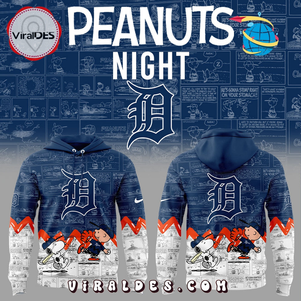 Detroit Tigers 75th Anniversary of Peanuts Hoodie