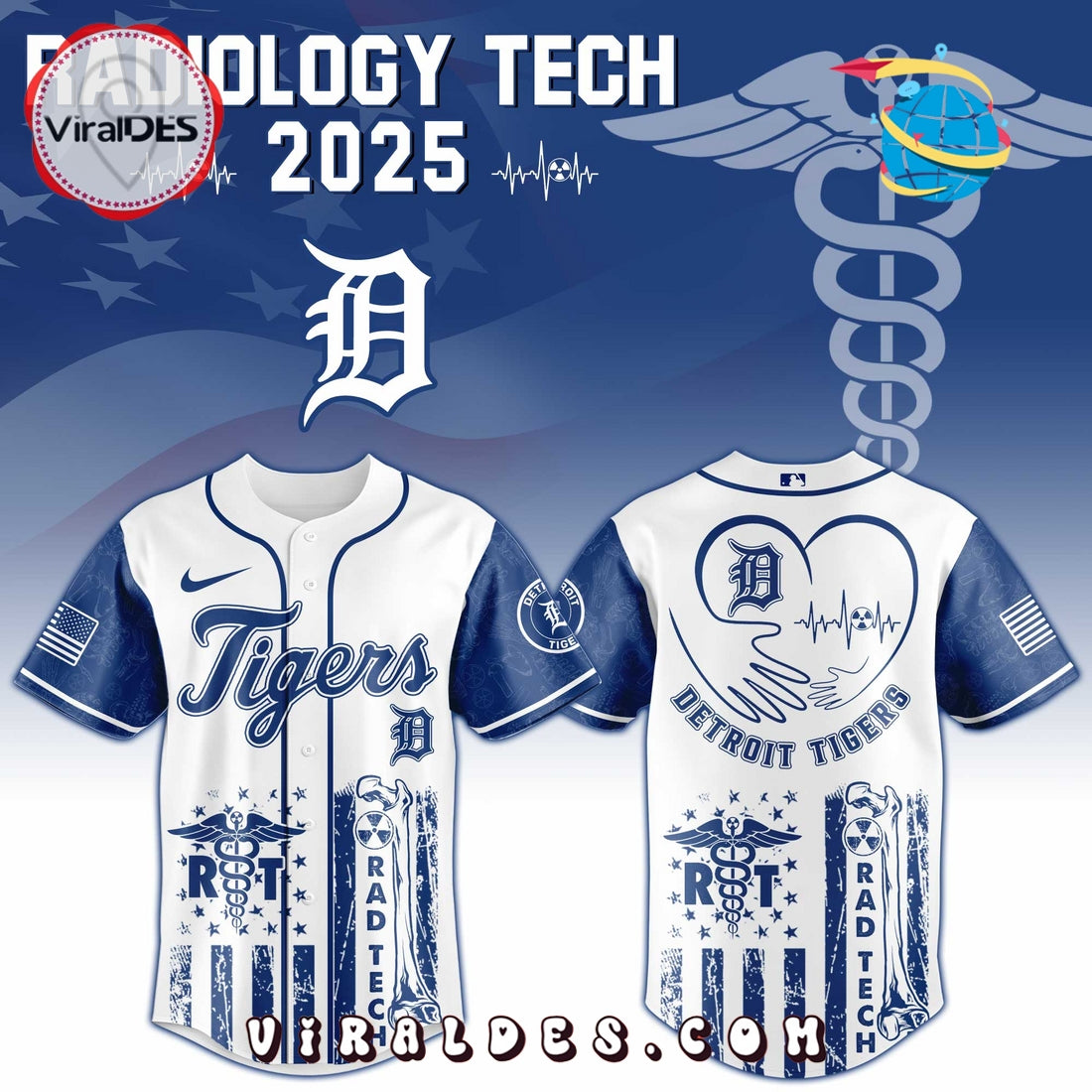 Detroit Tigers MLB x Radiology Tech Night 2025 Jersey