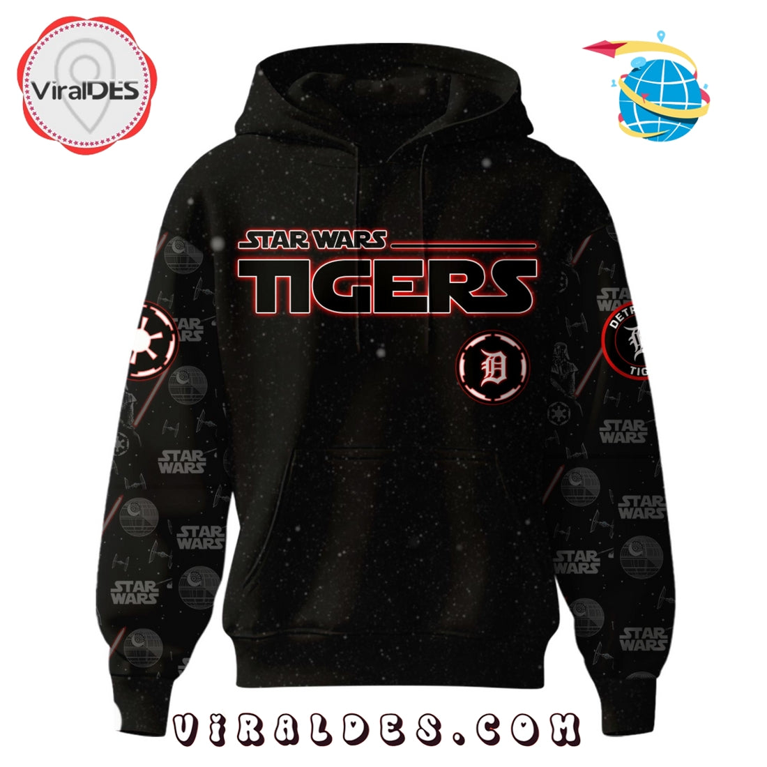 Detroit Tigers MLB x Star War Night Hoodie, Jogger, Cap