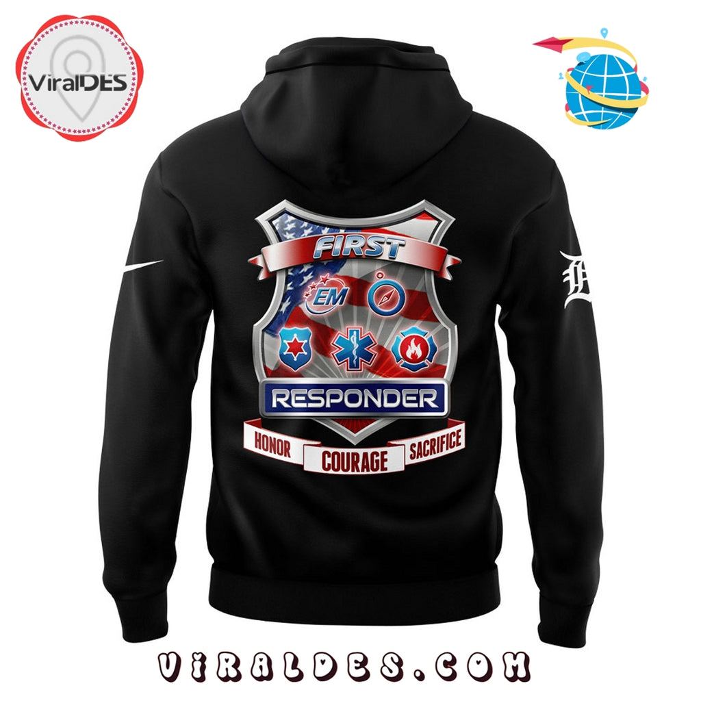 Detroit Tigers National First Responder Day Hoodie