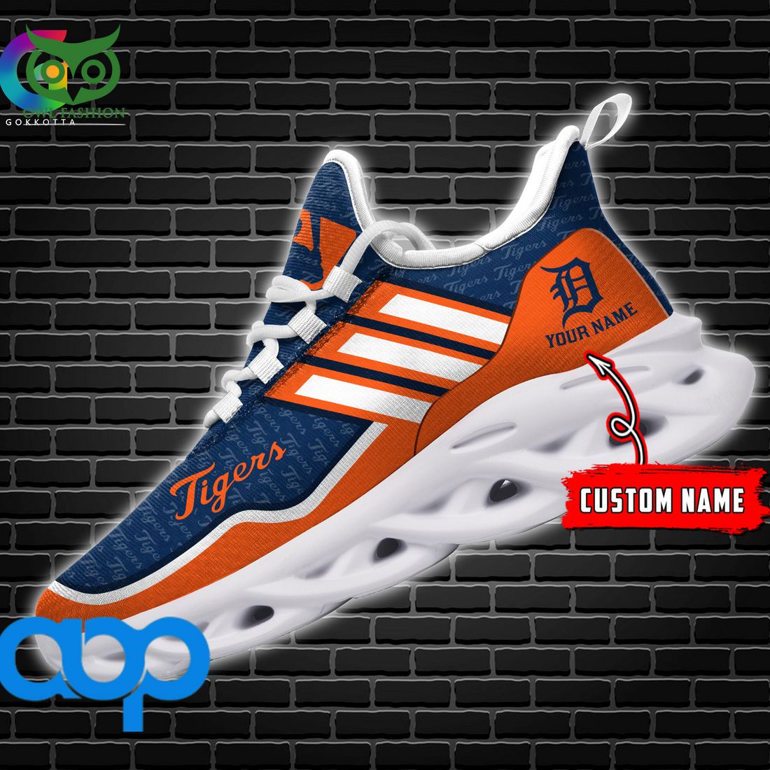 Detroit Tigers MLB Personalized New Max Soul Sneaker