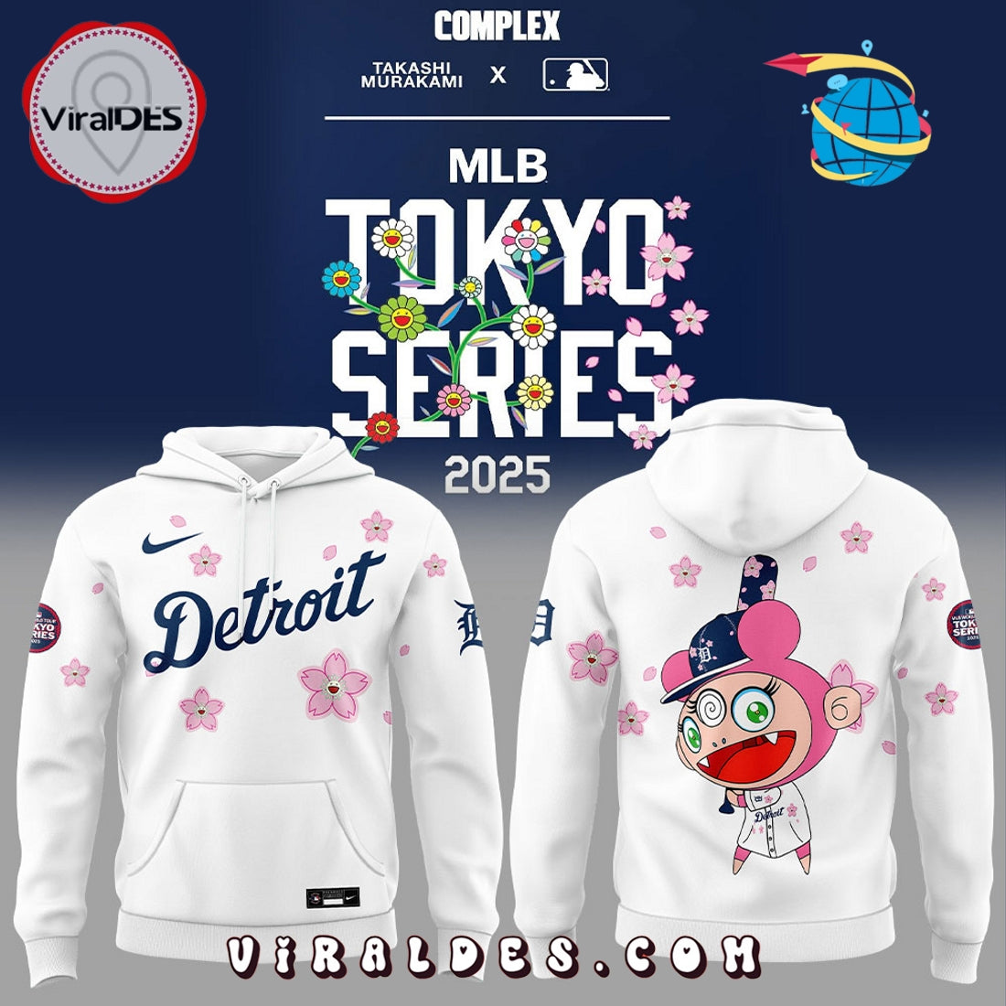 Detroit Tigers Takashi Murakami x MLB Tokyo Series Hoodie
