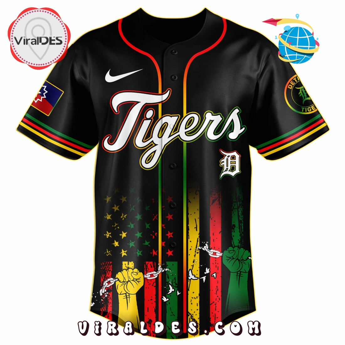 Detroit Tigers x 2025 Juneteenth Day Jersey