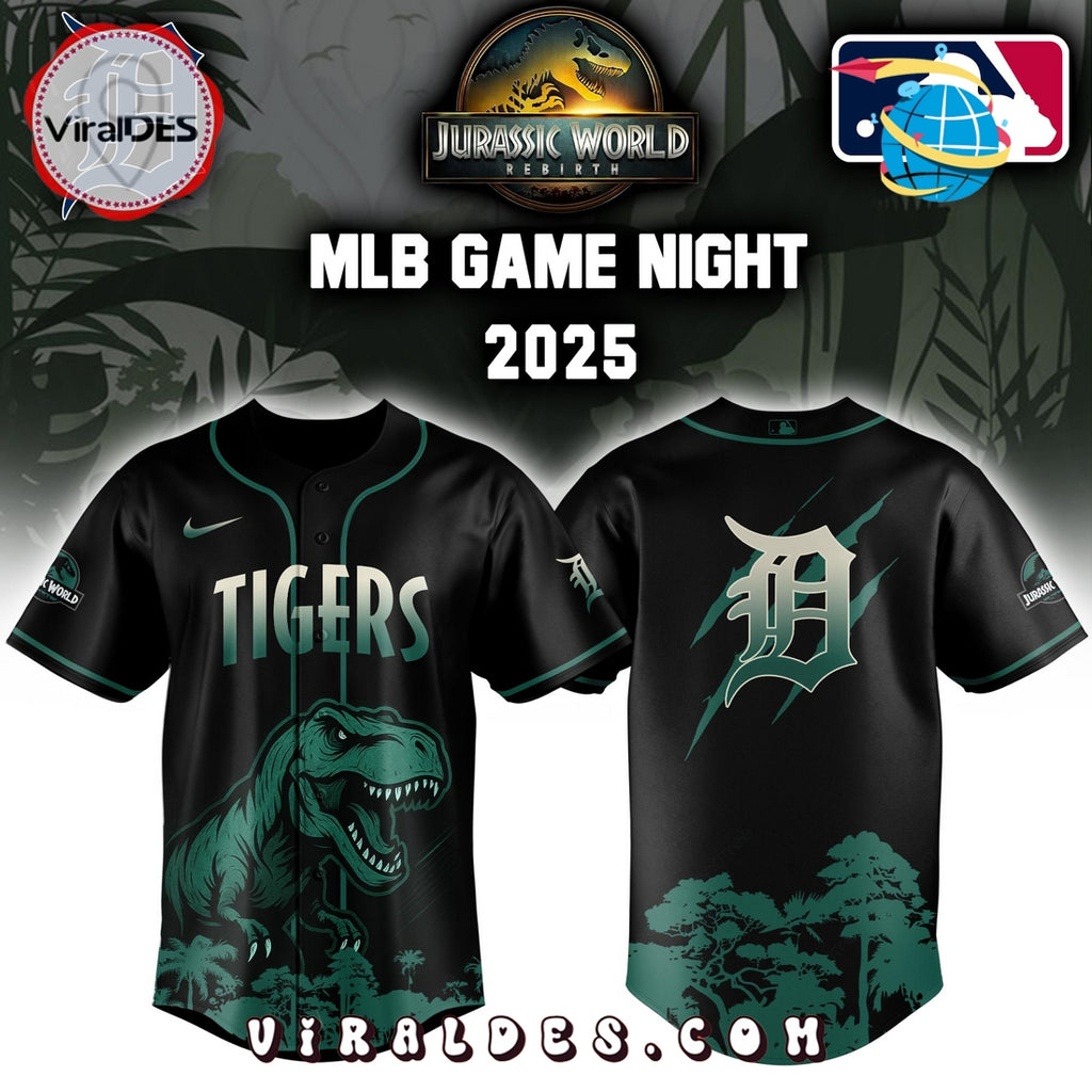 Detroit Tigers x Jurassic World 2025 Baseball Jersey