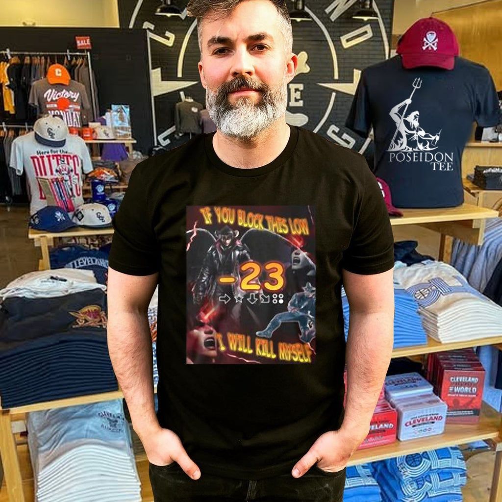 Devil Jin If You Block This Low -23 Will Kill Myself T-shirt
