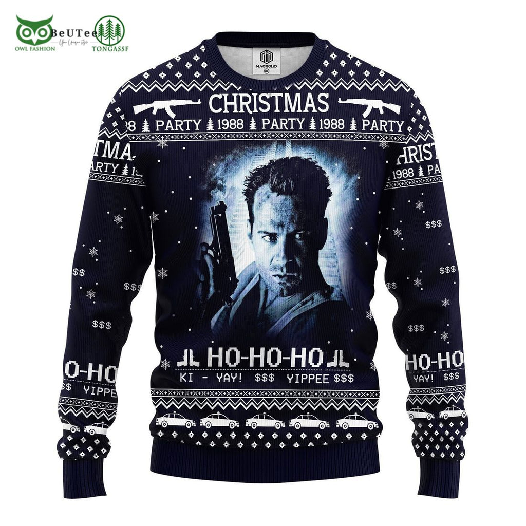 Die Hard 1988 Ugly Knitted Christmas Sweater