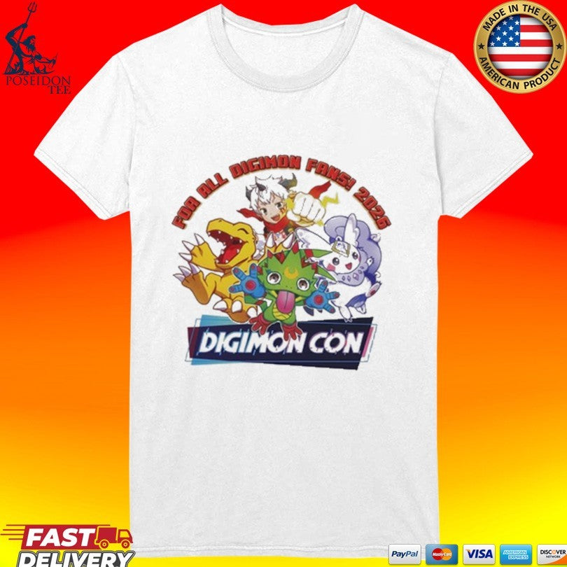 Digimon Con For All Digimon Fans 2026 T-shirt