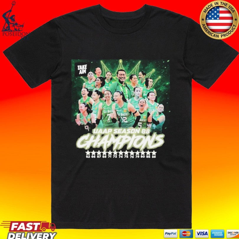 Dlsu De La Salle University Lady Spikers Champion 2026 Uaap Season 88 Women’s Volleyball T-shirt