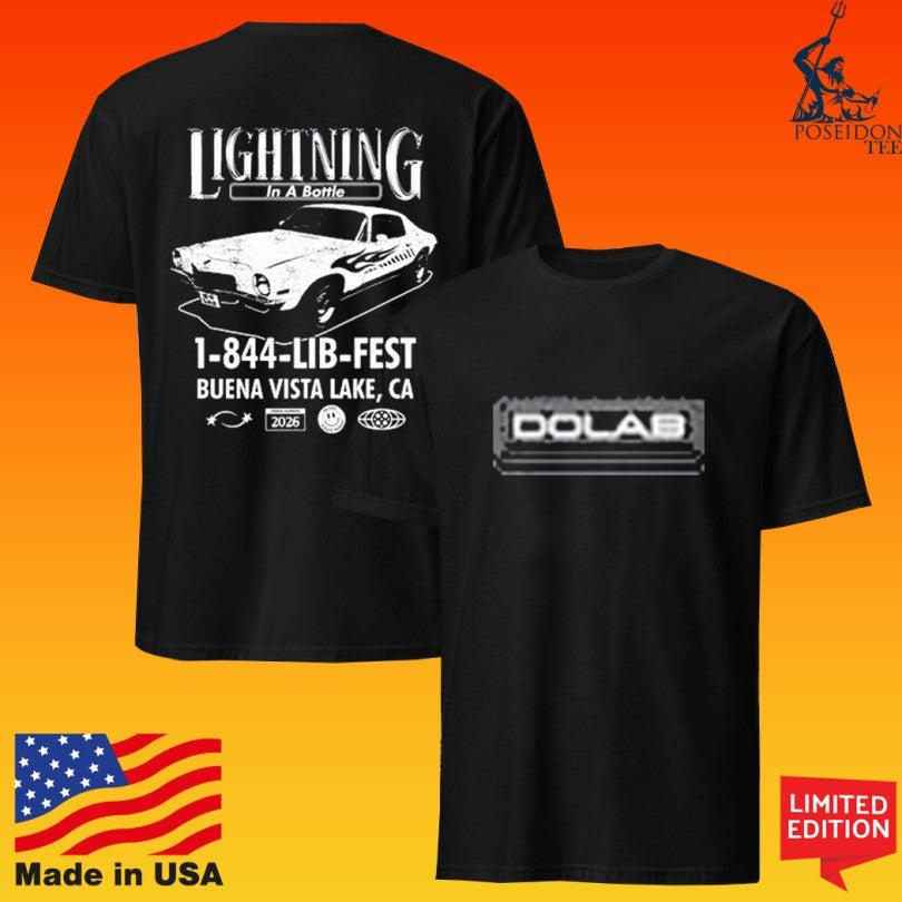 Do Lab Lightning In A Bottle 1-844-lib-fest Buena Vista Lake, Ca 2026 T-shirt