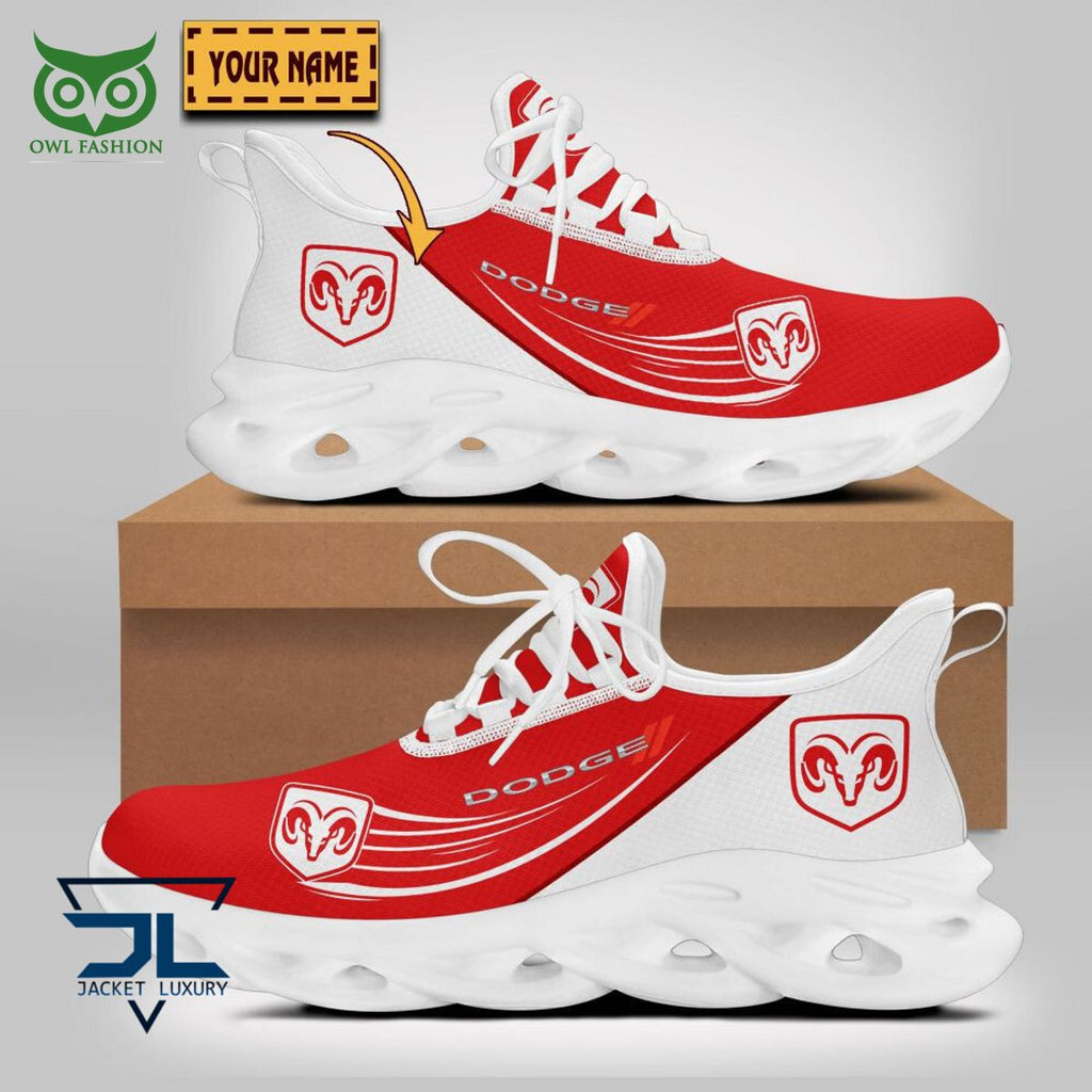 Dodge Car Brand Logo Personalized Max Soul Shoes