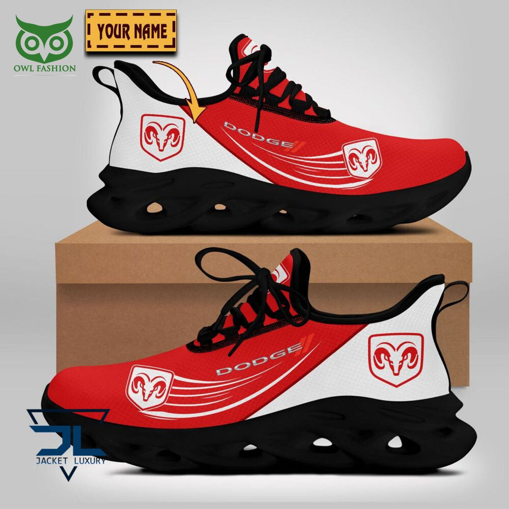 Dodge Car Brand Logo Personalized Max Soul Shoes