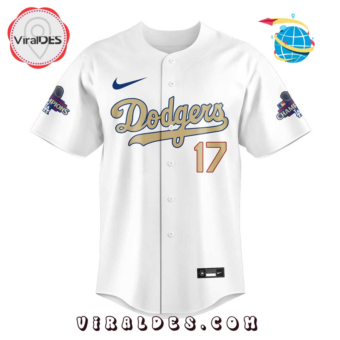 Dodgers Gold Collection Uniforms Shohei Ohtani Baseball Jersey