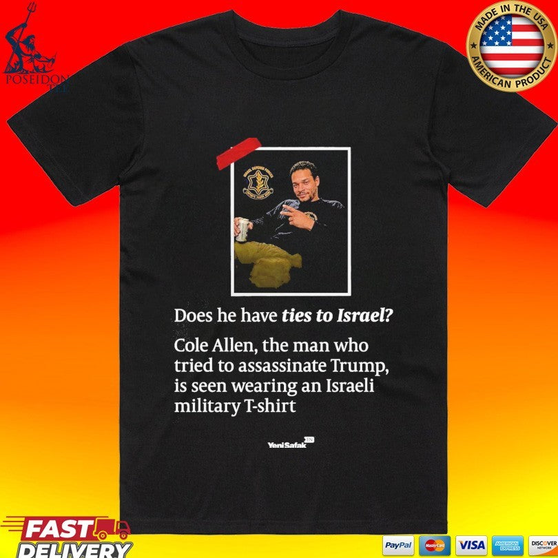 Does He Have Ties To Israel Cole Allen The Man Who Tried To Assassinate Trump Is Seen Wearing An Israeli Military T-shirt