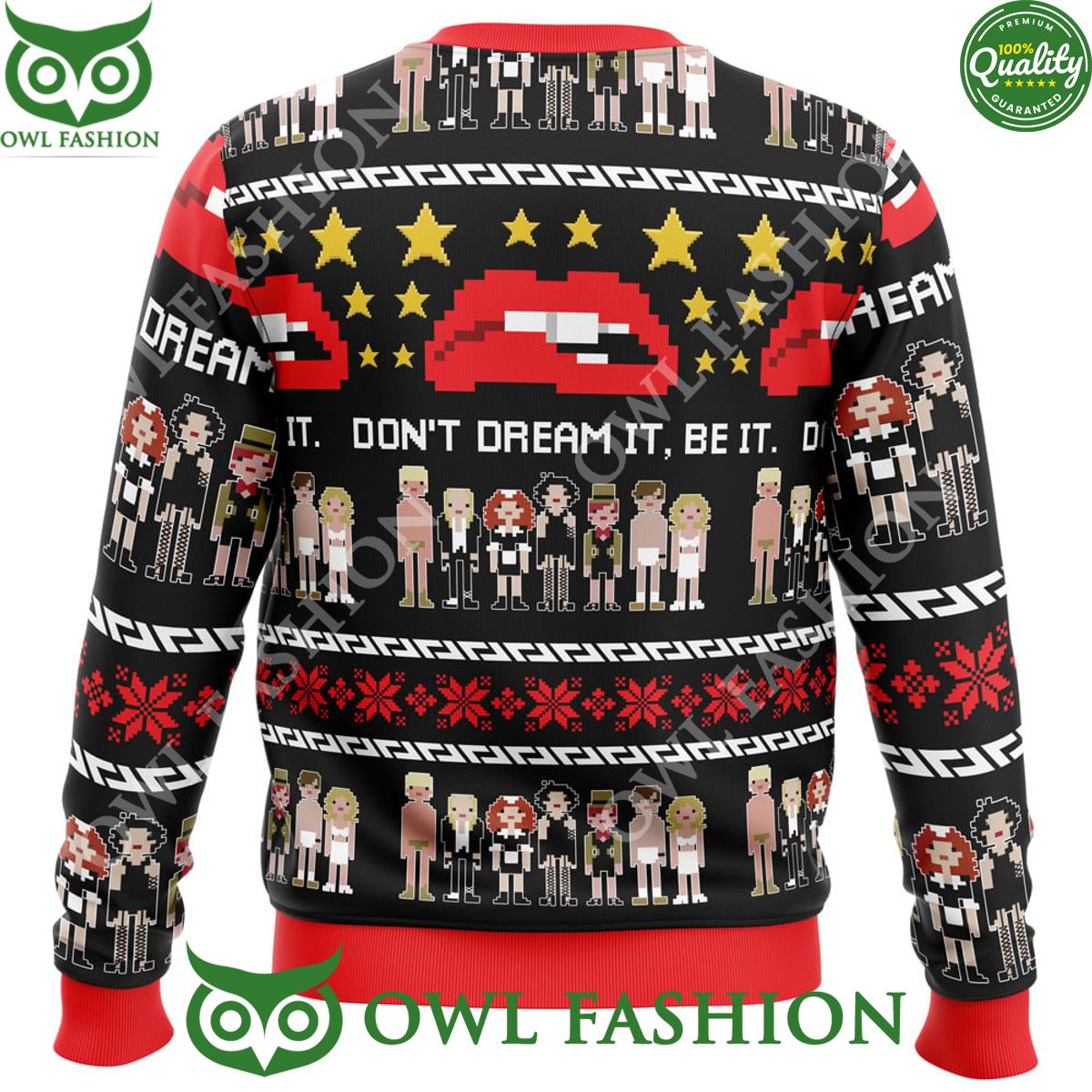 Dont Dream It Be It The Rocky Horror Picture Show Ugly Christmas Sweater Jumper