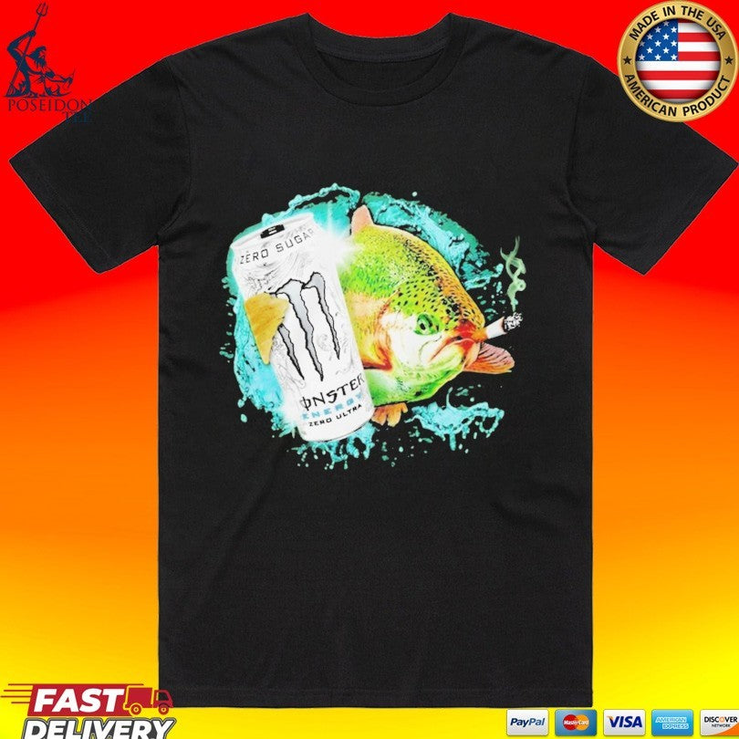 Dope Ass Fish Smoke Monster Beer T-shirt