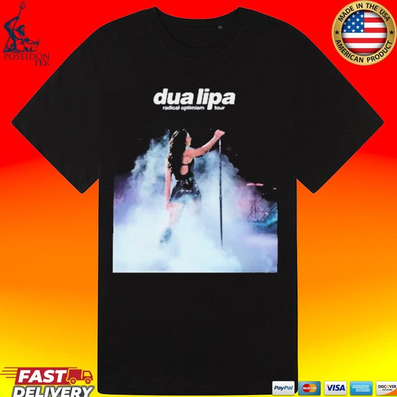 Dua Lipa Print Round Neck T-shirt
