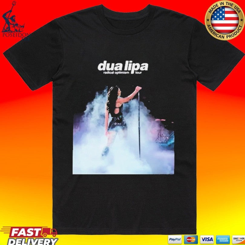 Dua Lipa Print Round Neck T-shirt