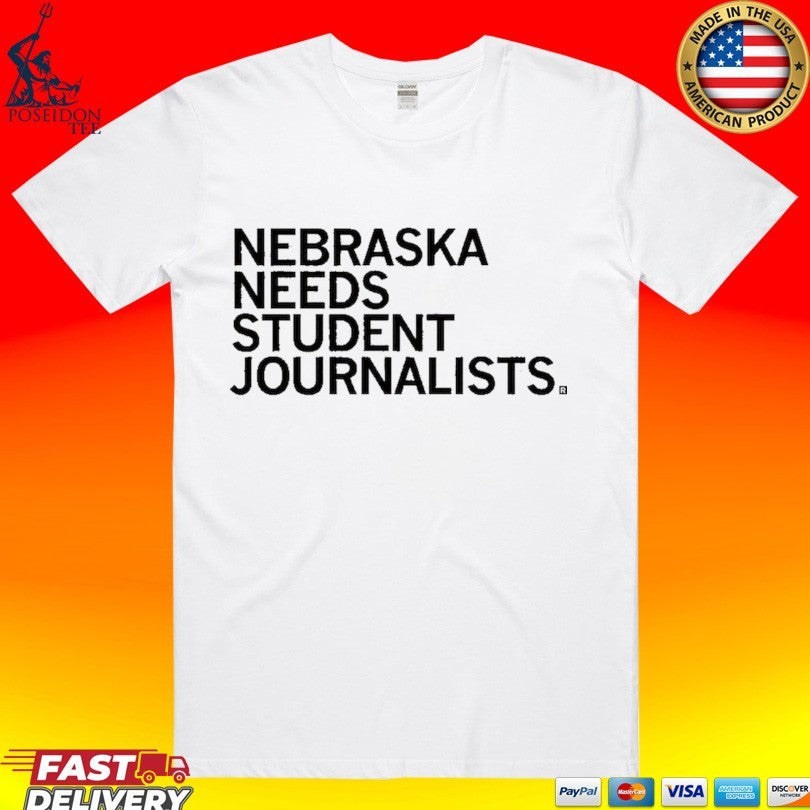 Nebraska Needs Student Journalists Grey T-shirt