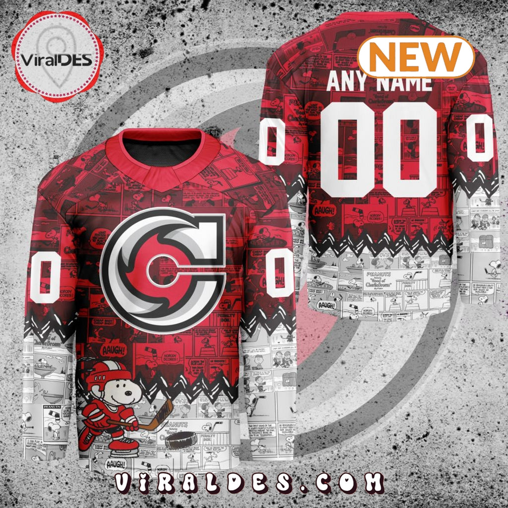 ECHL Cincinnati Cyclones Peanuts 75th Anniversary Hockey Jersey