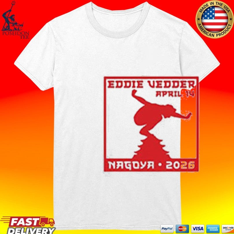 Eddie Vedder 14 2026 Show Merch Nagoya Japan T-shirt