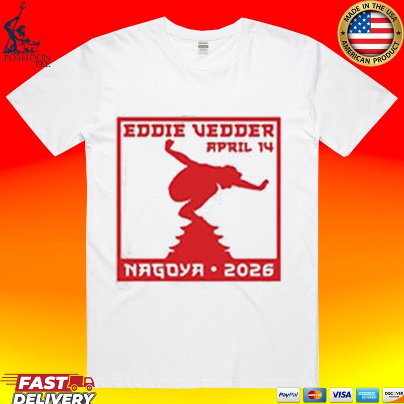 Eddie Vedder 14 2026 Show Merch Nagoya Japan T-shirt