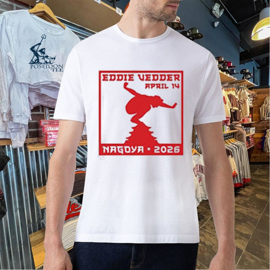 Eddie Vedder 14 2026 Show Merch Nagoya Japan T-shirt