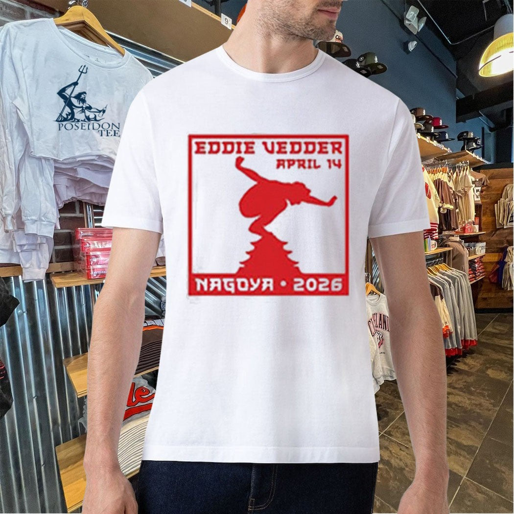 Eddie Vedder 14 2026 Show Merch Nagoya Japan T-shirt