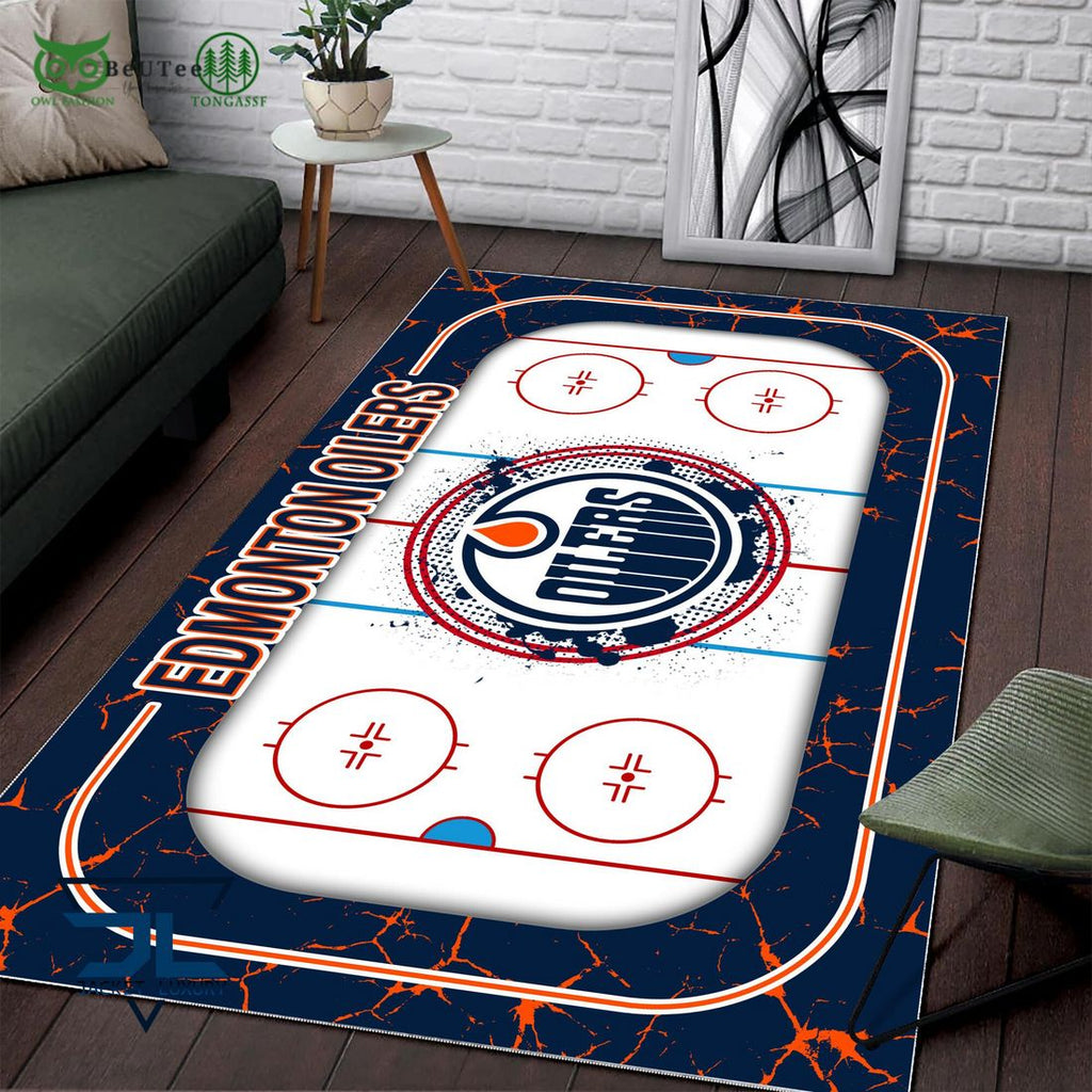 Edmonton Oilers NHL Hockey Team Carpet Rug
