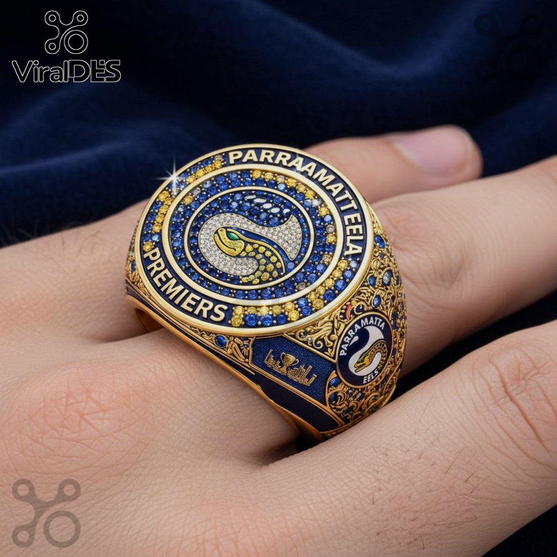 Eels Premiers Ring – NRL Parramatta Football Club Championship Gold Ring
