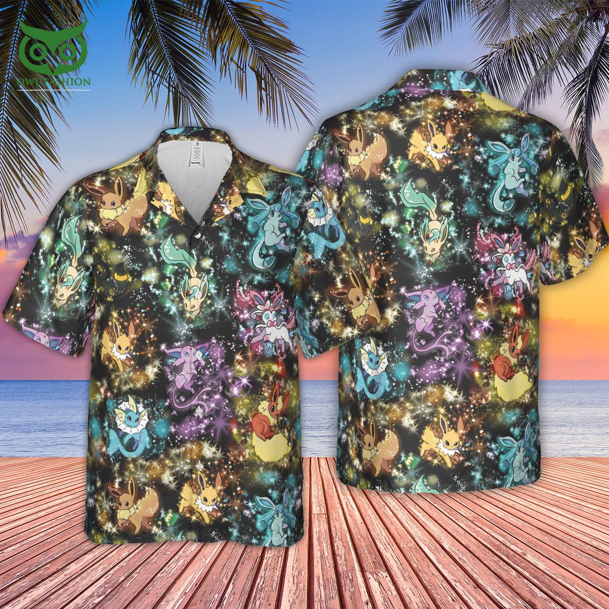 Eevee Evolution in the Galaxy New 2023 Hawaiian Shirt