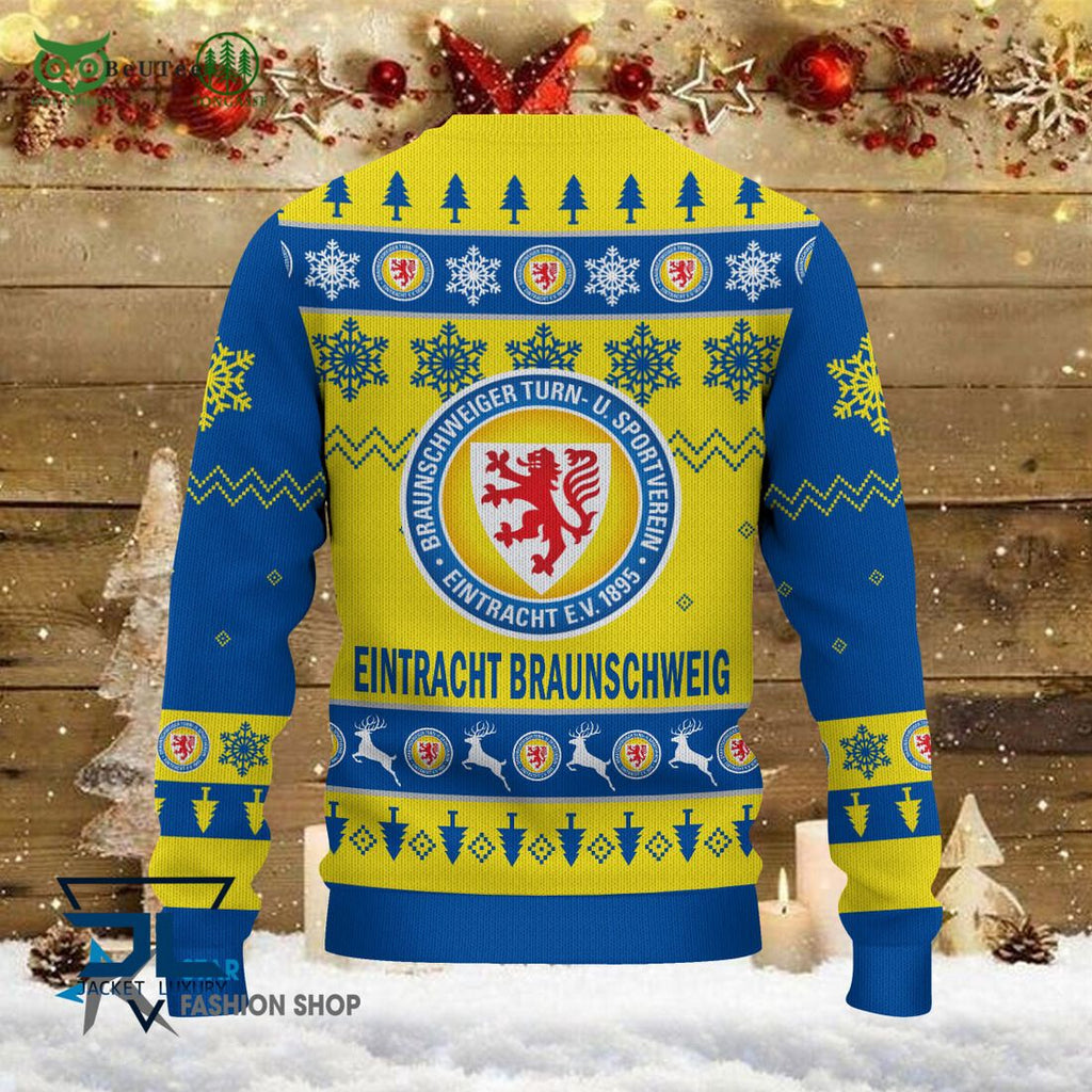 Eintracht Braunschweig Bundesliga Football 3D Ugly Sweater