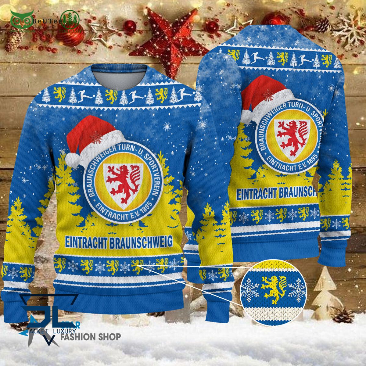 Eintracht Braunschweig Bundesliga Germany League Ugly Sweater