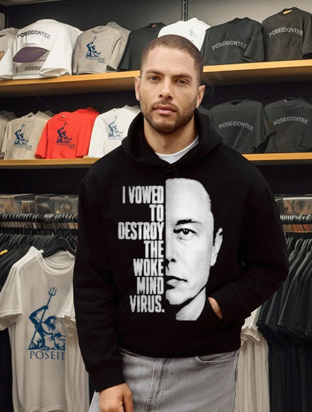 Elon Musk I Vowed To Destroy The Woke Mind Virus T-shirt