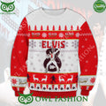 Elvis Presley Guitar Red Ugly Sweater