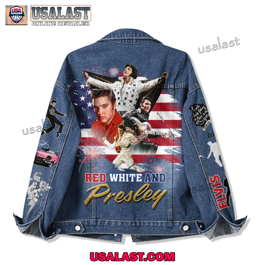 Elvis Presley Happy 4th Of July Denim Jacket